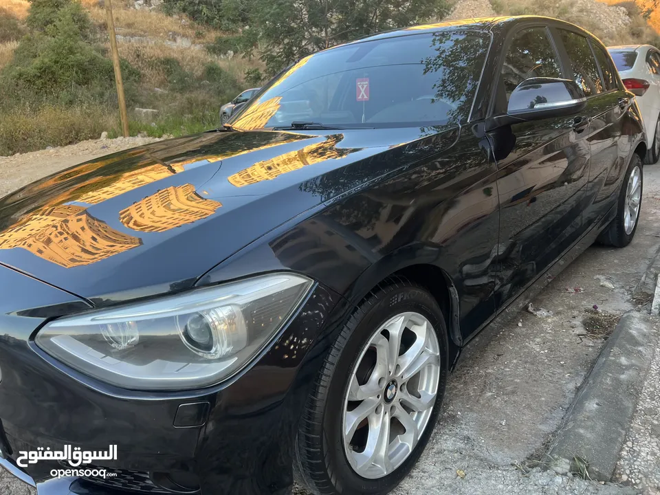 سيارة بي ام دبليو المانية من طراز BMW116i موديل 2016 \ ترخيص 2015 امكانية البيع دفعة وشيكات للجديين