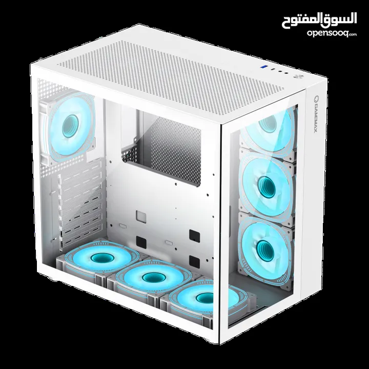 كيس جيمنغ فارغ احترافي جيماكس تجميعه مع 6 مراوح Gamemax Gaming PC Case Infinity WT