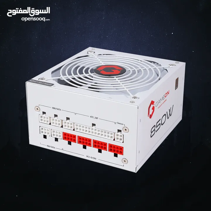 GAMEON Spy2 ATX 850w White Power Supply - باورسبلاي ابيض من جيم اون !