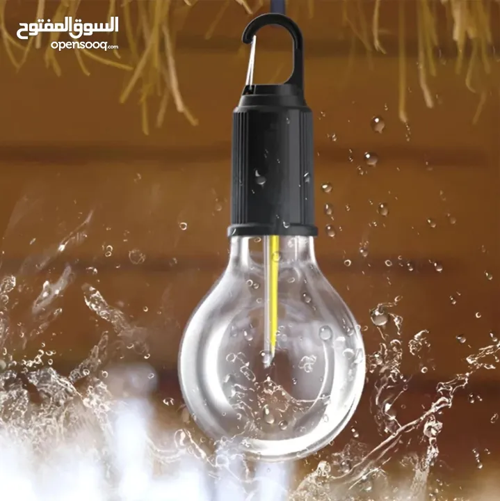 لمبه شحن تخييم والمنزل وقطعات الكهرباء ثلاث درجات اضائه قوي وسط ضعيف