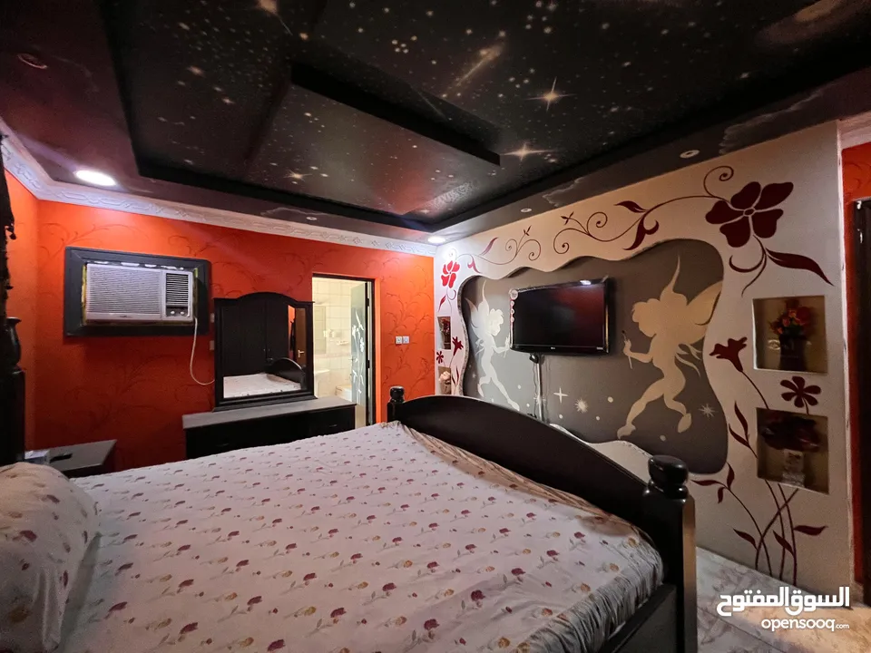 للبيع شقه مفروشه في ام الحصم اطلاله بحريه