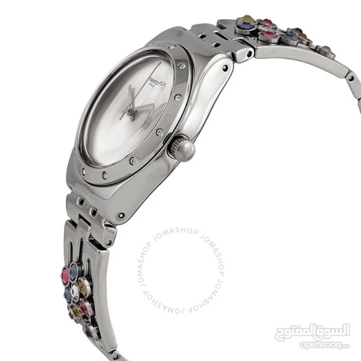 ساعة SWATCH  SPARKLANCE STANLESS STEEL ولا شخط وجديدة بورقتها لم تلبس بعد (تم تنزيل السعر!!)
