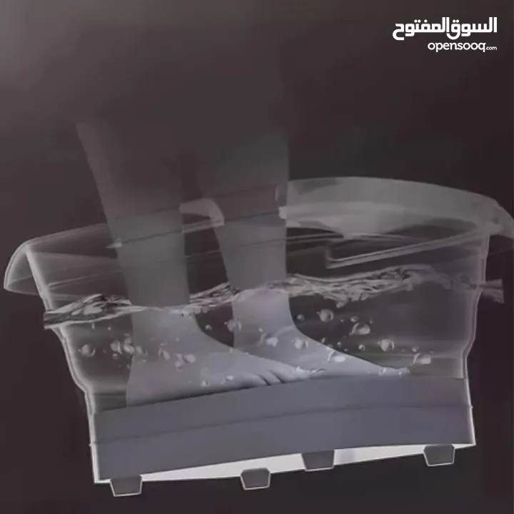 جهاز جاكوزي القدمين القابل للطي بالفقاعات