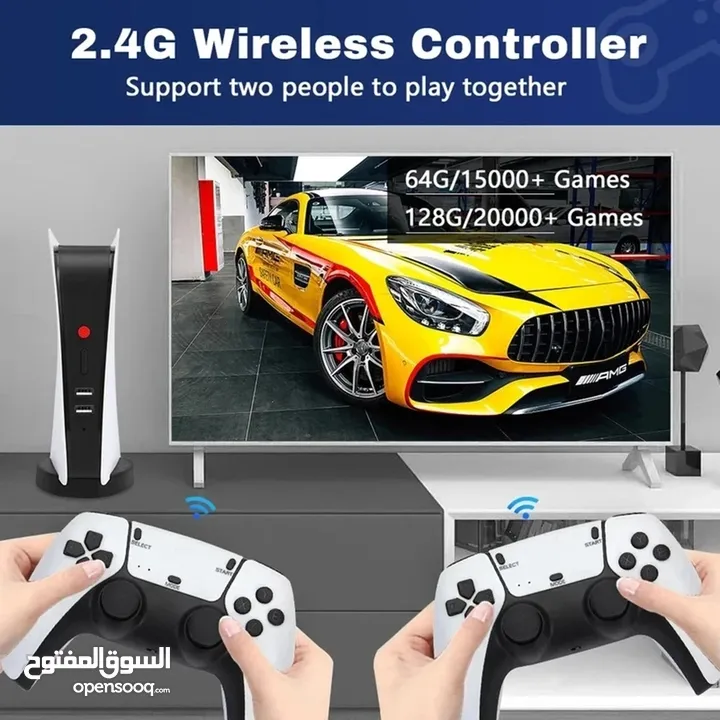 2.4G wireless controller gamestation   جهاز ميني بلايستيشن 5