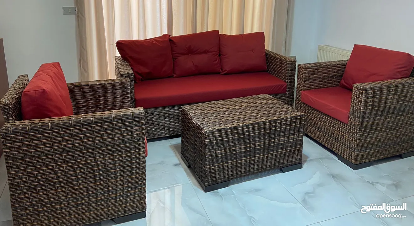 طقم راتان حديقة