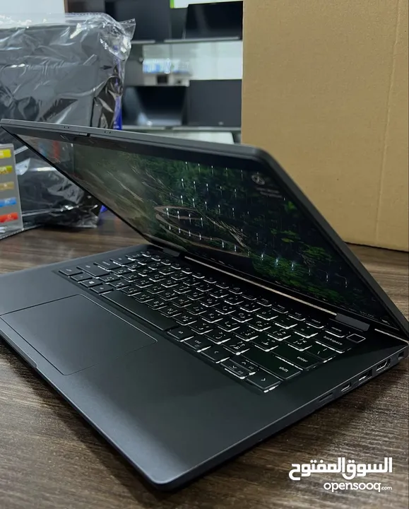 Dell core i7- جيل 11 افخم وارقى موديلات اللاتيتود معدني المنيوم بالكامل شاشة فريملس RAM 16 - SSD 512