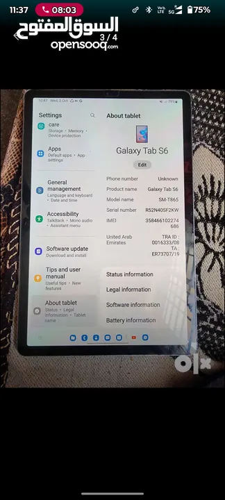 samsung tab s6