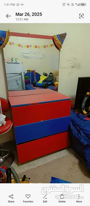 غرفة نوم اطفال بحاله ممتازه