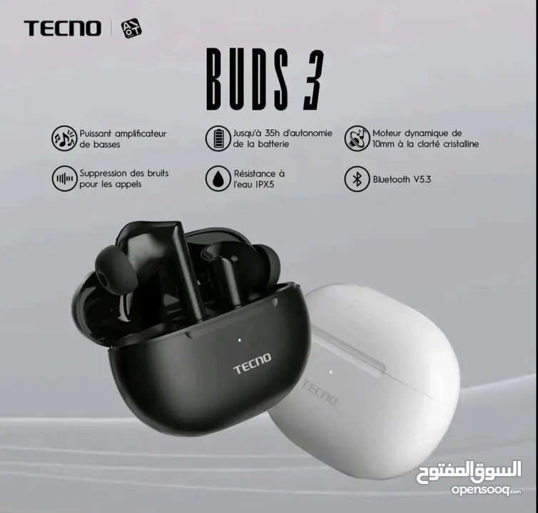 سماعات tecno buds 3