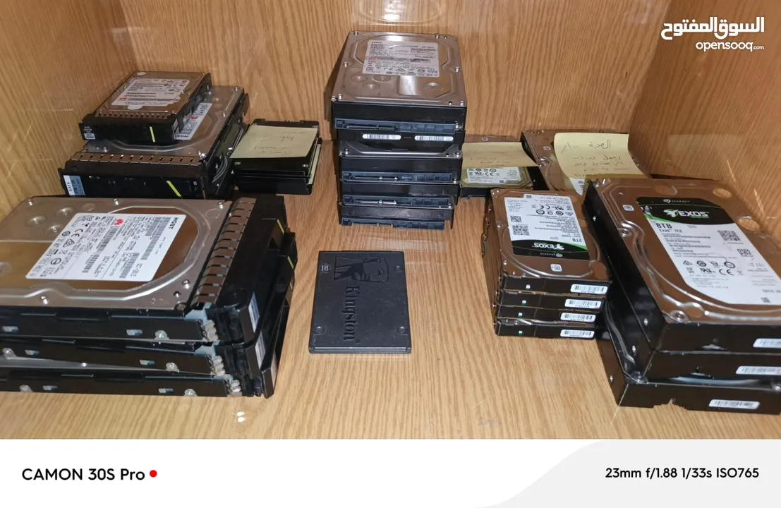 هاردات و SSD  للكاميرات واجهزة الحاسوب بحالة ممتازه   جملة موجود بيع كميات