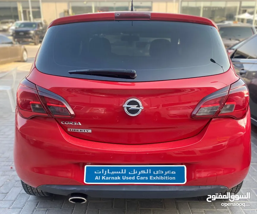 اوبل كورسا 2015 احمر خليجي Opel Corsa 2015, Gulf red