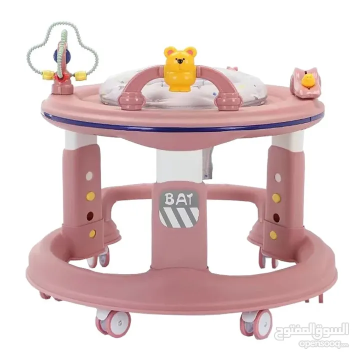 عرض خاص على مشّاية الأطفال الذكية 360 درجة من Island Toys مع اضاءة على الدائرة العلويه للكراجة