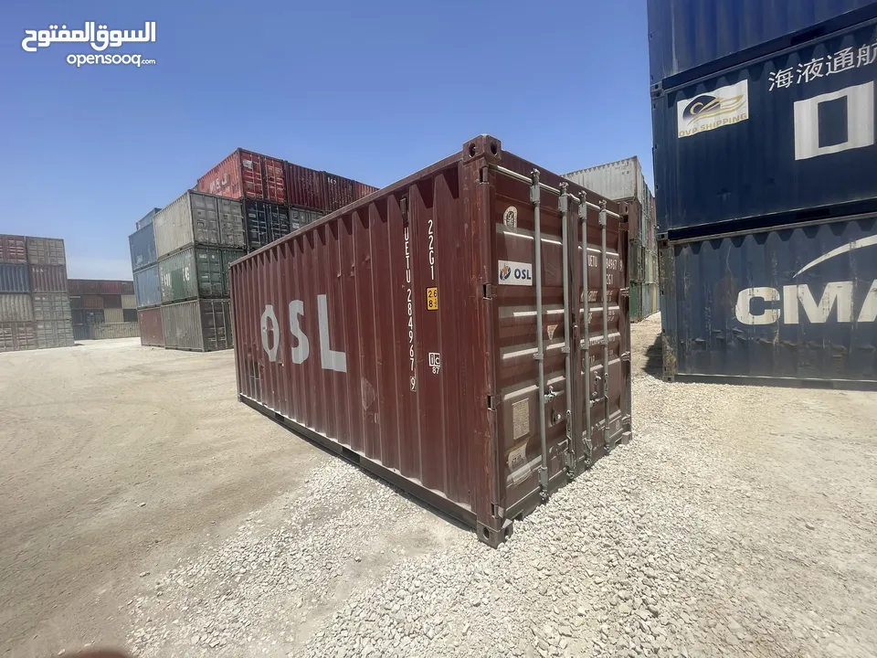 حاويات(‏container)20 +40 قدم للبيع مجمرك  وغير مجمرك و عالي وستاندر وحاويات مبردة ******************