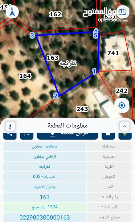قطعتين ارض للبيع بعجلون، كفرنجة  بسعر قابل للتفاوض