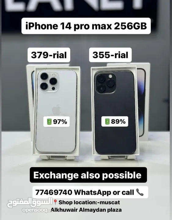 iPhone 14 Pro Max -256 GB - Box piece- Good device
