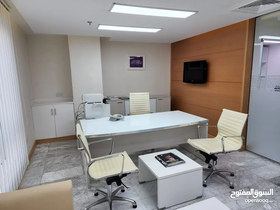 For Rent Fully Furnished Office Area At Al Jasmin Complex In Al Khuwair