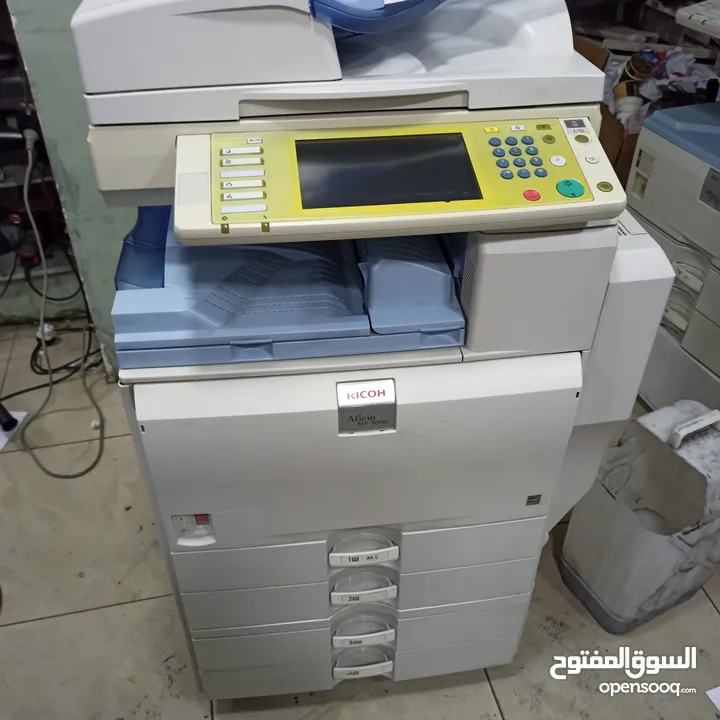 ماكنه تصوير نوع ريكو MP5اسودمميزه سريعه 50 صوره بالدقيقة جميع المواصفات فيدر دوبلكس موفره االاقتصادي