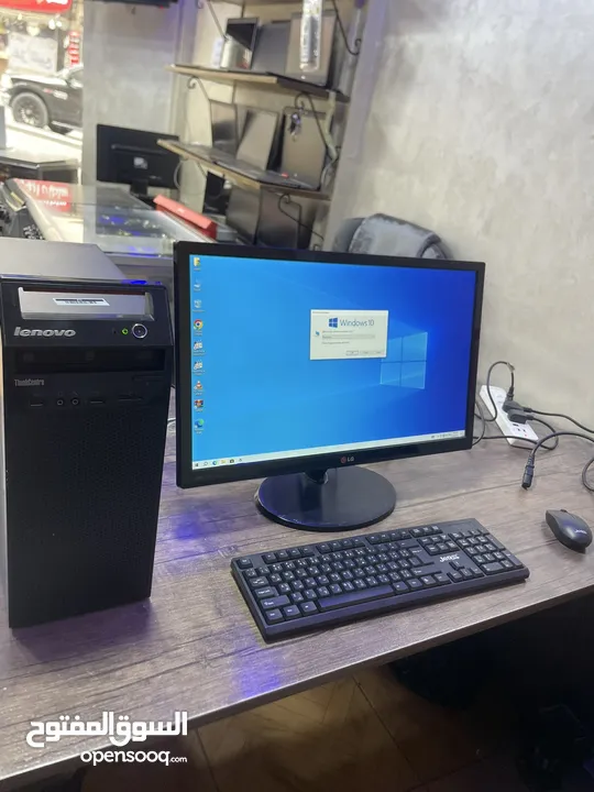 كمبيوتر لينوفو موصفات عاليه مع شاشة كبيره 22 انش Core i7 كامل مكمل