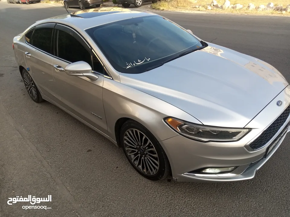 فورد فيوجن 2018 فحص كامل كرت ابيض فل على تصنيف تيتانيوم