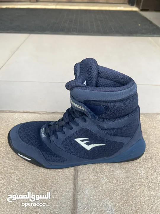 Everlast Elite V2 Navy boxing shoes, size 9(42) حذاء لرياضة الملاكمة ماركة ايفرلاست قياس 42