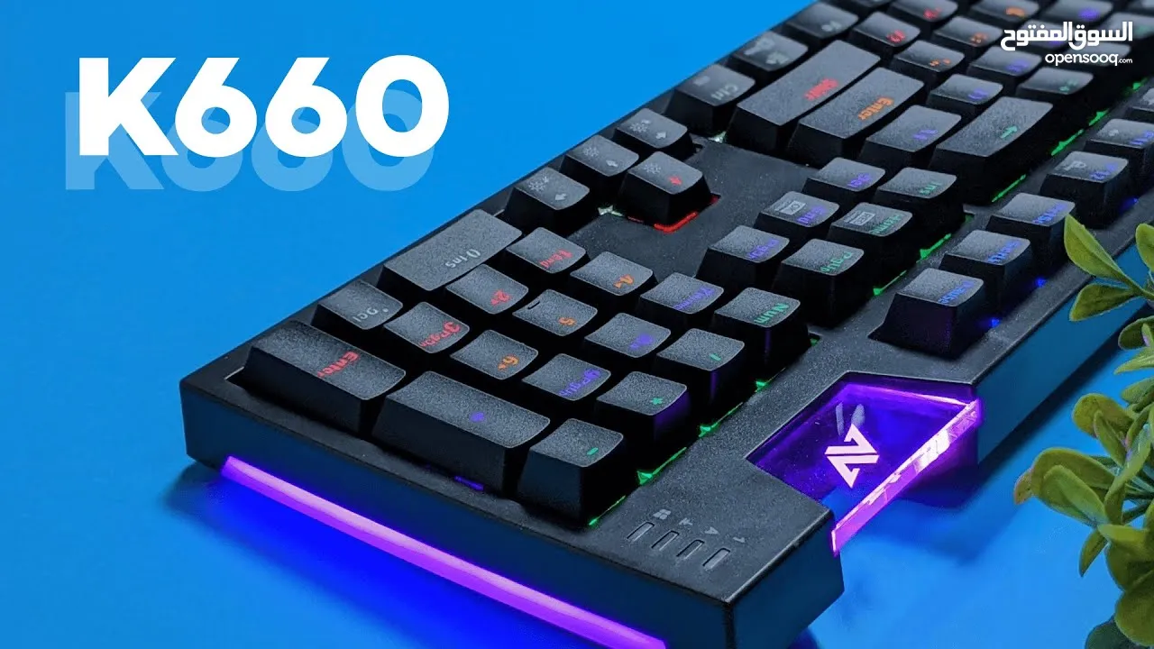كيبورد الجمينج الاحترافي Abkoncore K600 RGB الميكانيكي بسعر حرق