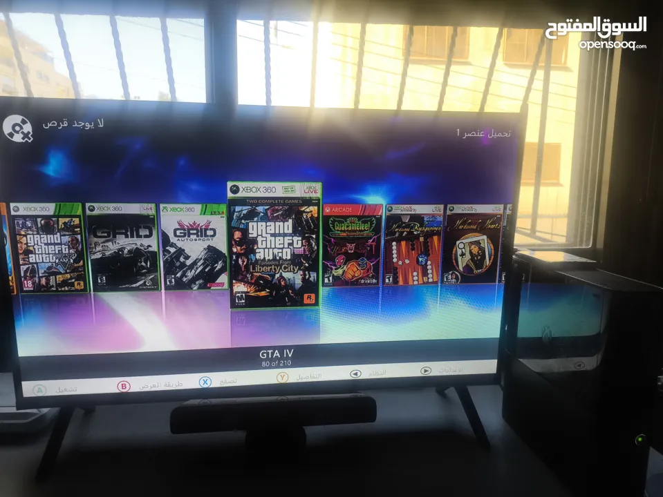 xbox360 مجدد مهكر مع ايد و250 لعبة من افضل الالعاب وكونيكت السعر 550 شيكل غير قابل للتنزيل