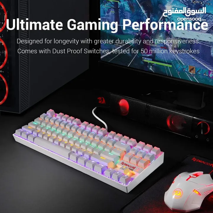 كيبورد جديد Redragon K552 KUMARA Mechanical Gaming Keyboard بأفضل سعر