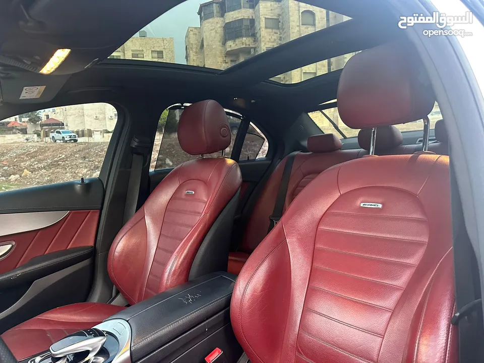 مرسيدس C 200 AMG للبيع كاش او اقساط بحالة الوكالة موديل 2015 محدثة 2020