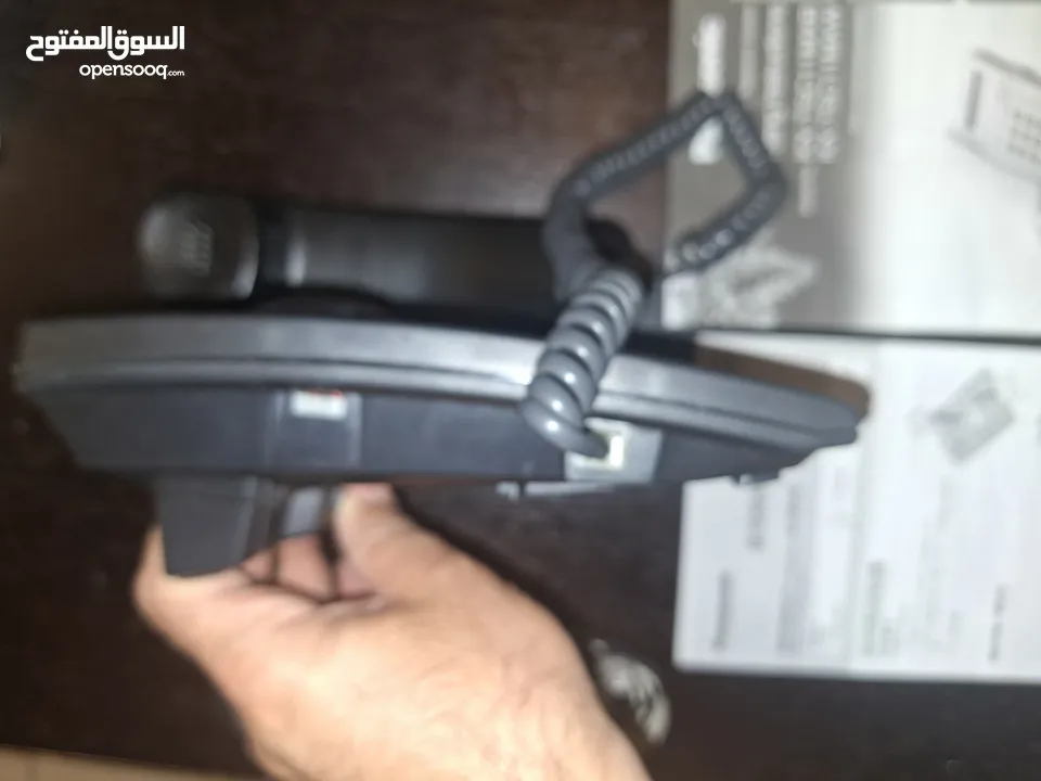 تلفون Panasonic لون اسود كاشف للارقام مستعمل وبحالة ممتازة للبيع