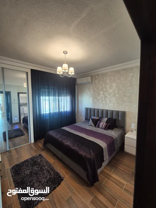 Yearly Furnished apartment for rent near King Hussein Business Park  شقة مفروشة للإيجار سنوي