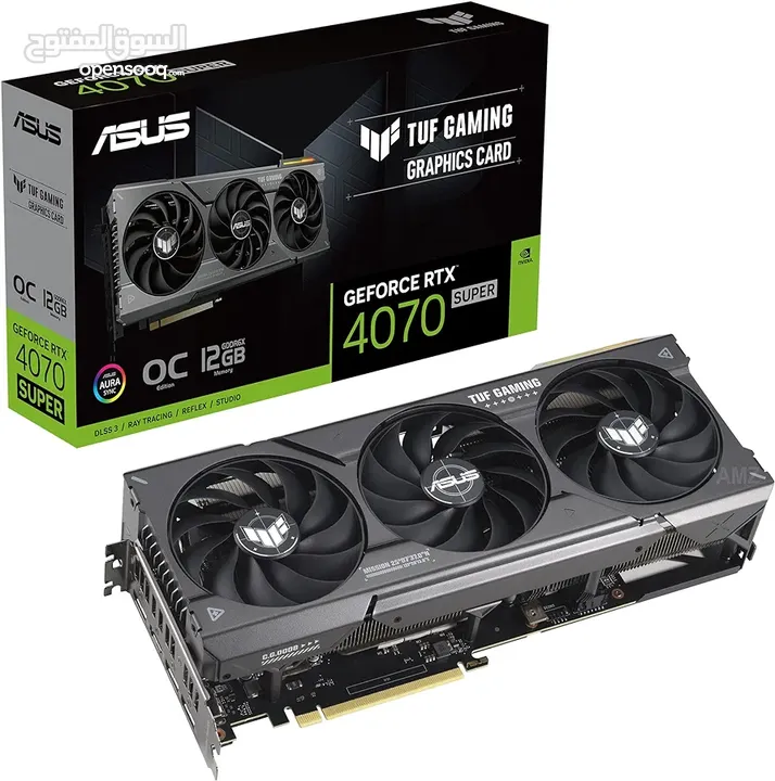 ASUS TUF Gaming GeForce RTX 4070 Super OC Edition Gaming Graphics Card (PCIe 4.0, 12GB GDDR6X, DLSS