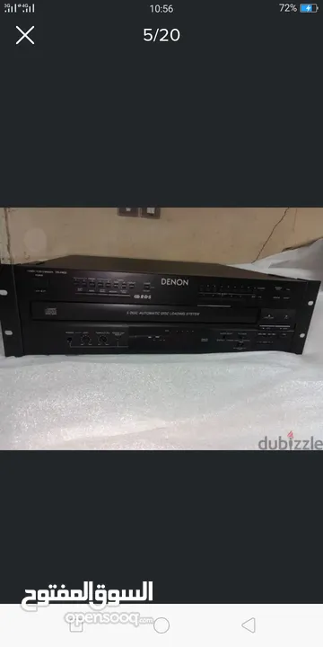 5. DVD changer.  مشغل 5 دي في دي ماركة دينون ياباني اصلي جديد بالكرتونة