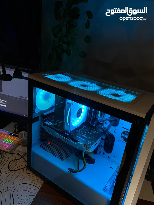 كمبيوتر ألعاب مكتبي – i5 / كرت GTX1060 6GB / رام 16GB / تخزين SSD+HDD / كيس CORSAIR RGB