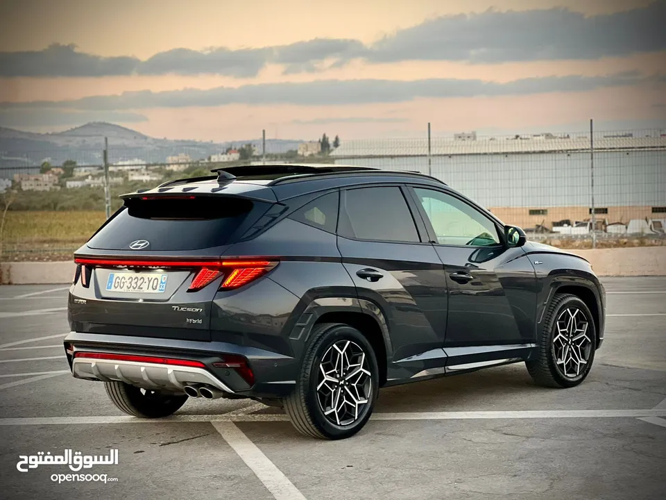 هونداي توسان N-Line /2022 فل الفل فتحة سقف بانوراما  2x4 ///240Hp   ( Haybrid) 1600cc