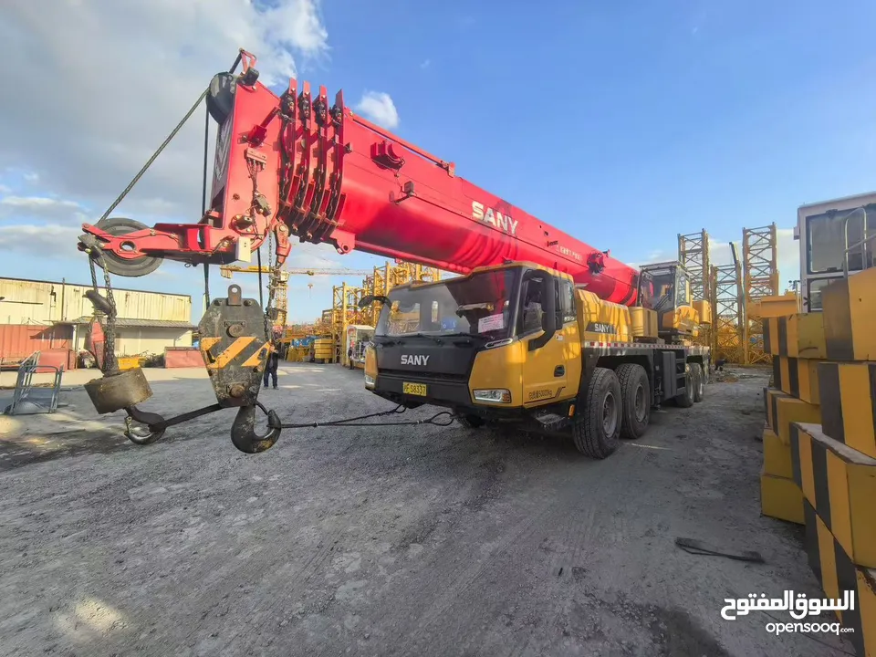 SANY 80 TON CRANE  DUBAI  SAUDI ARABIA  رافعة ساني 80 طن  دبي  المملكة العربية السعودية