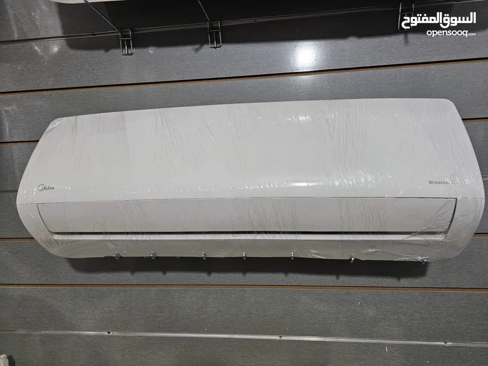 مكيف 1 طن مستعمل بحالة الوكاله  REYX مصنع ميديا فل انفيرتر توب نضافه شامل التركيب