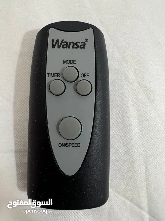 Wansa stand fan new under warranty black color and white with box  3 style table fan also