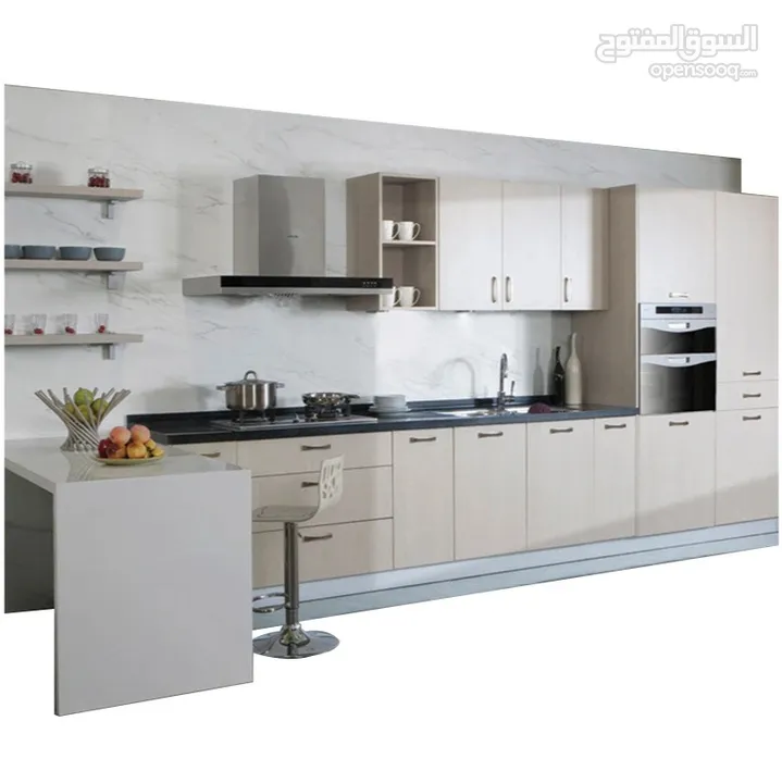 Full Setup Kitchen cabinet with Standard material Stainless steel Restaurant, Hotel Cafeteria Bakery
