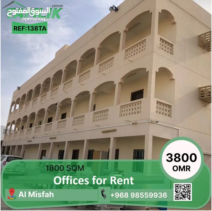 Offices for Rent in Al Misfah REF 138TA