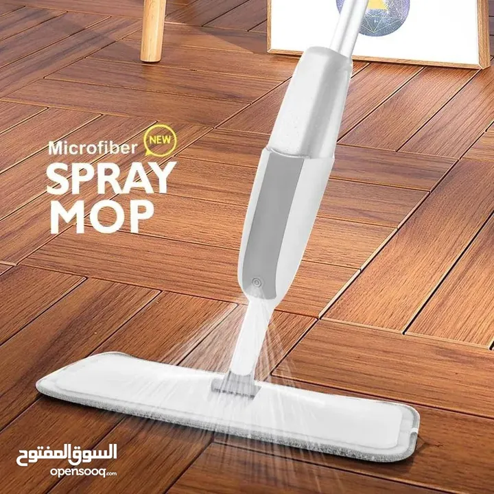 ممسحة الرش الذكية لتنظيف بلا مجهود!  مثالية للنوافذ والأرضيات – بخاخ وممسحة في جهاز واحد!