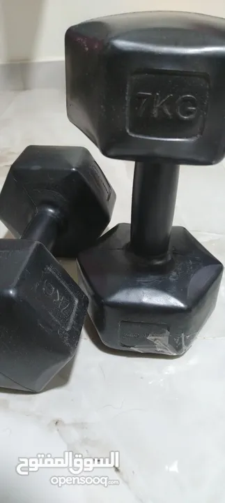 11 kg pair dumbells, 10 kg iron dumbell, 7 kg pair dumbells, Carroms