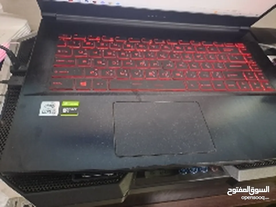 لاب توب msi شبه جديد توب نظافه المواصفات بصور رام 20 جيجا   SSD 256 HARD 1 TERA