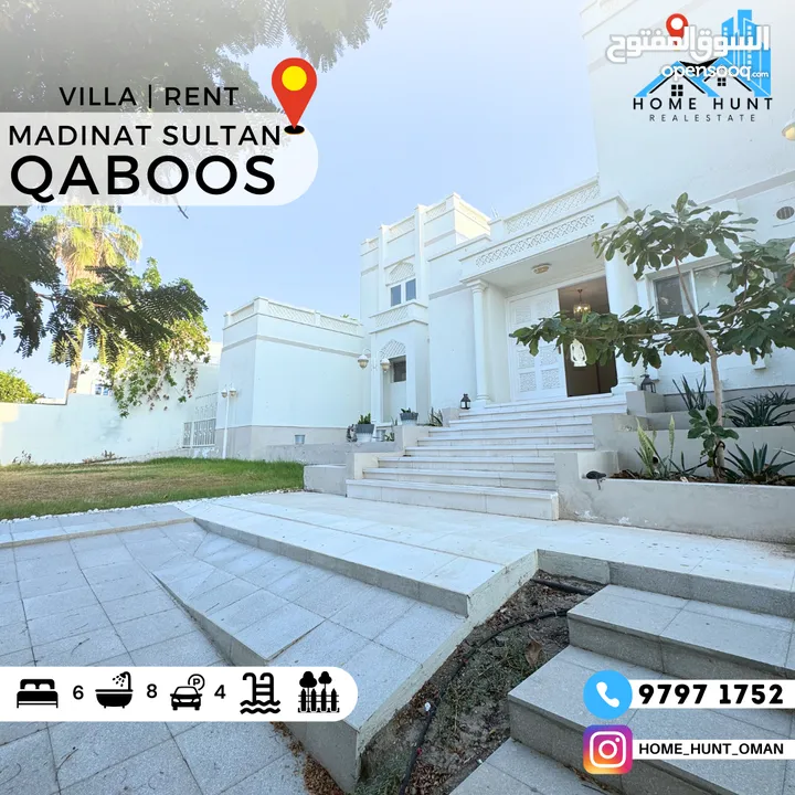 MADINAT QABOOS  ROYAL 5+1 BEDROOM STAND ALONE VILLA WITH SWIMMING POOL