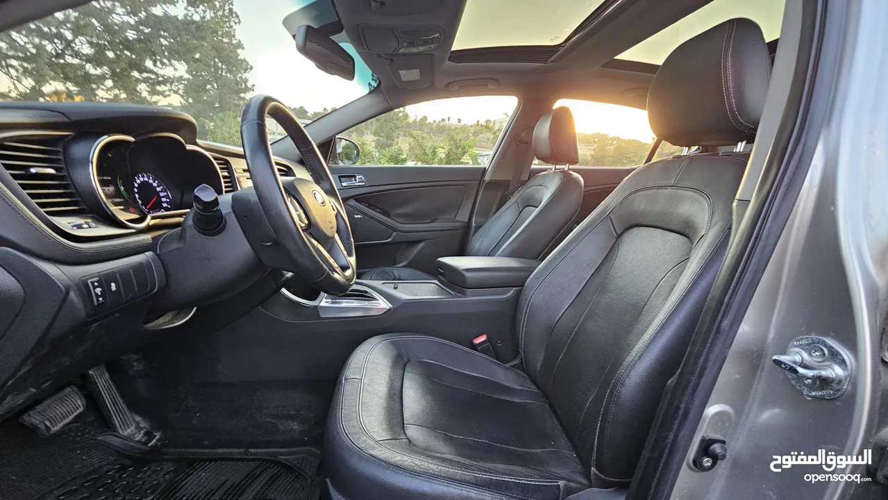 kia k5 optima 2014 - كيا اوبتيما فل الفل وارد شركة صيانة دورية في الشركة فحص كامل ولا ملاحظة