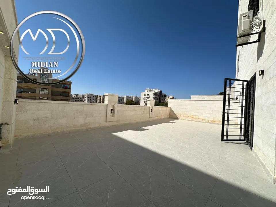 شقق أرضية وطوابق مكررة وأخير مع روف للبيع في خلدا مساحات 160م & 250م تشطيبات وديكورات سوبر ديلوكس