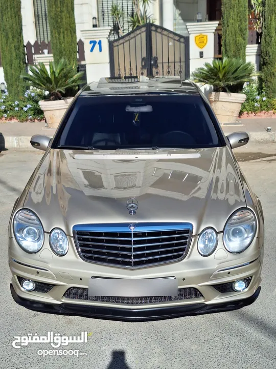 مرسيدس بينز E200 اليجانس 2004 محوله بالكامل 2009 كت 6.3 AMG فحص 7 جيد بفضل الله