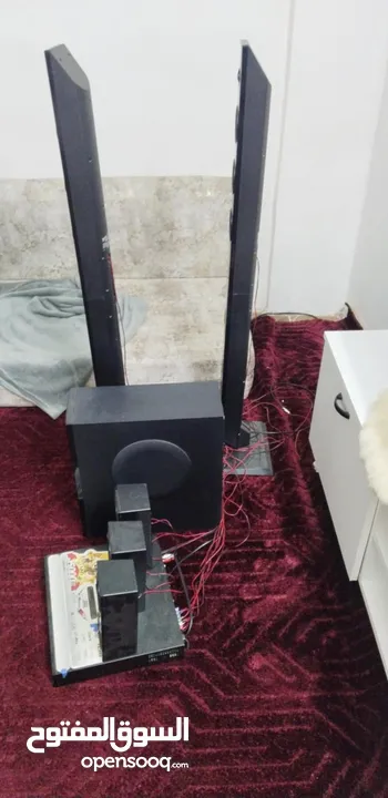 مسرح منزليSHARP خمس  سماعات وهوفر شبه وكاله