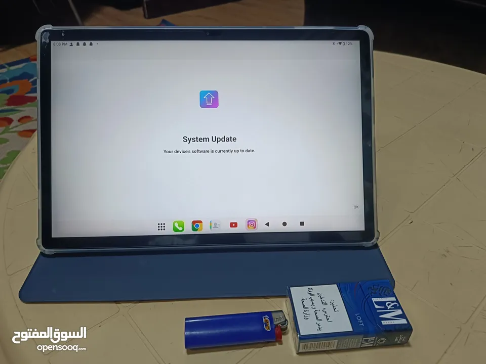 تابلت تكلاست حجم 14 بركبله خطين تلفون