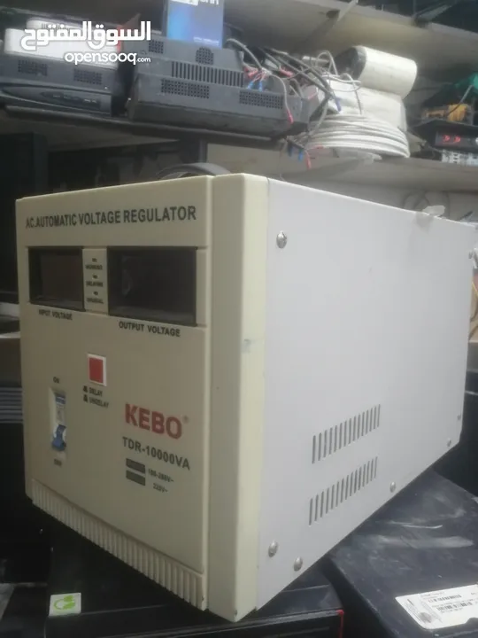 منظم كهربائي بقدرة 10000ك وات للمنزل او لاجهزة الكندشن voltage regulator شبه جديد