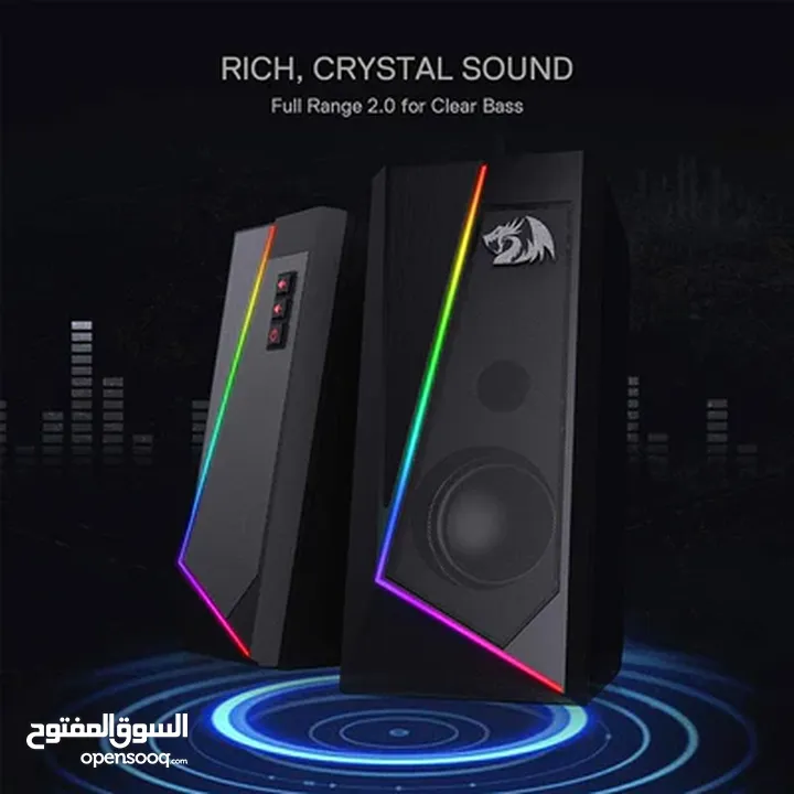 سماعات سبيكر ريدراجون Redragon ANVIL GS520 RGB Desktop Speakers